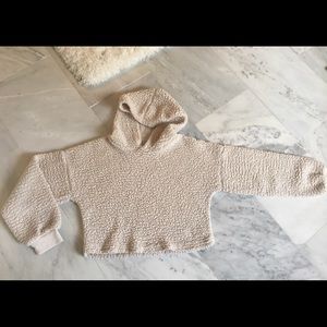 Teddy bear cropped hoodie